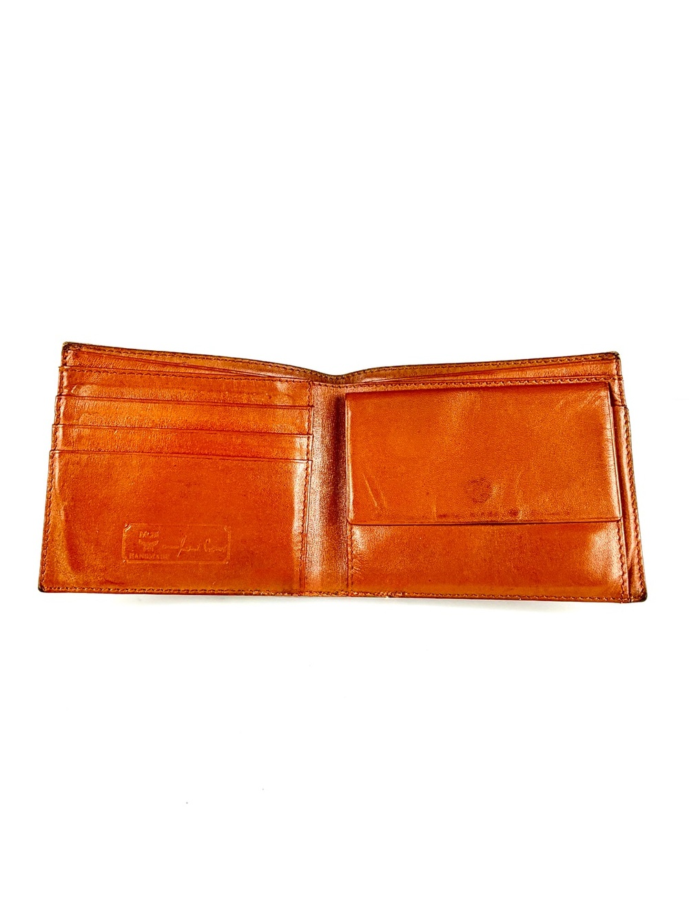 MCM Visetos Cognac Bifold Wallet | Men’s Leather Wallet | Vintage - Picture 8 of 13
